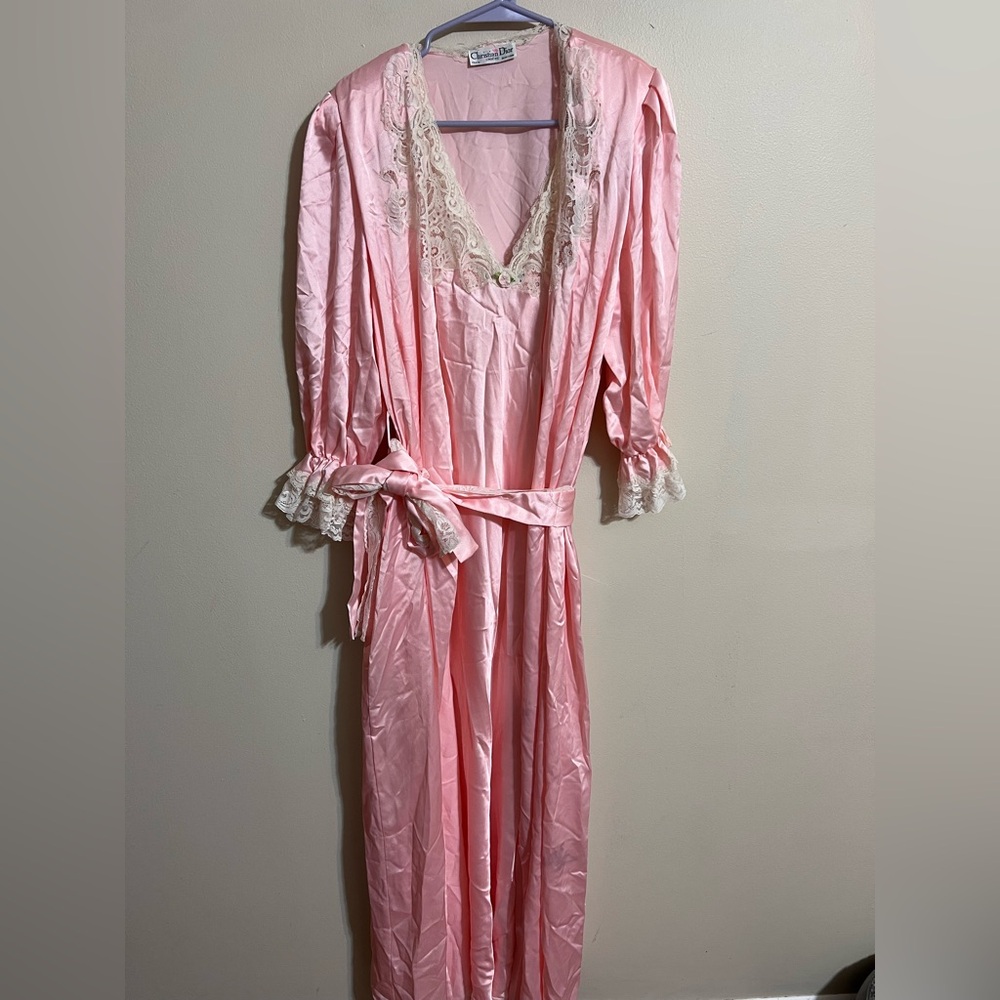 Vintage RARE Christian Dior Nightgown Set
